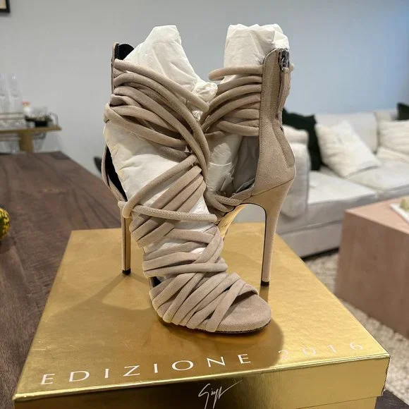 Giuseppe Zanotti | Shoes | Giuseppe Zanotti Suede Heels Worn 